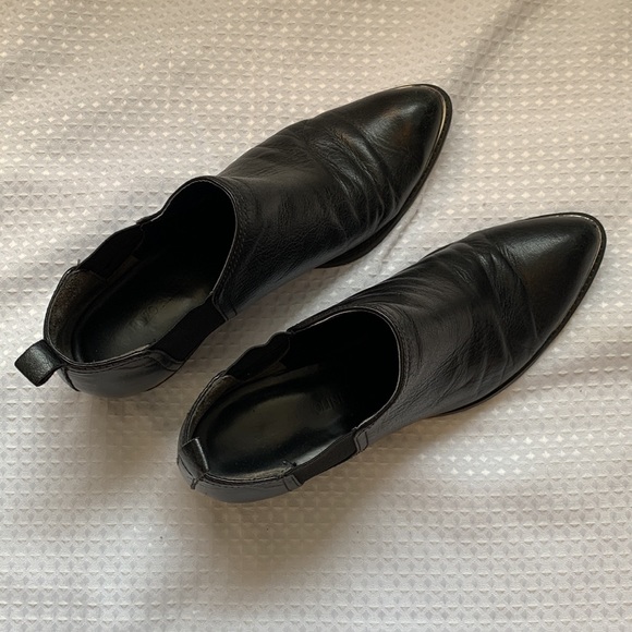 Enzo Angiolini Metal Toe ankle boots black leather 8.5 - Picture 5 of 9